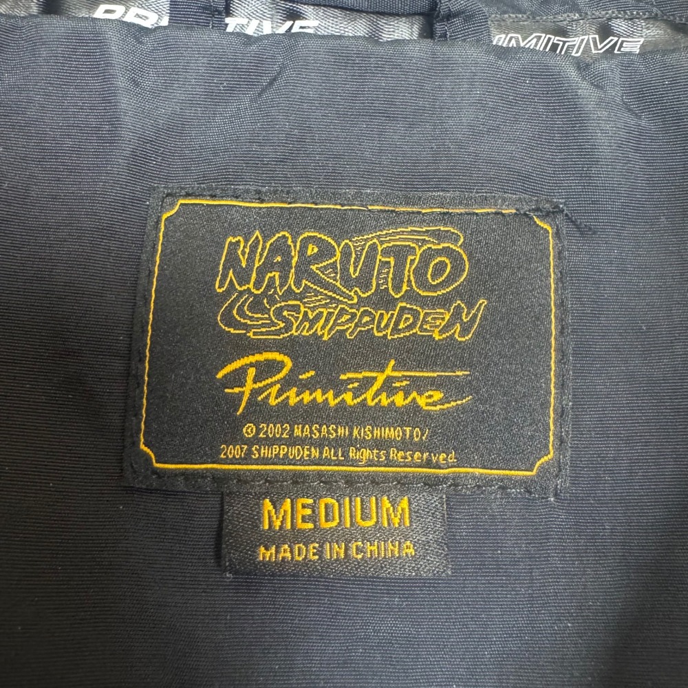 Primitive Naruto Shippuden Itachi Black Hooded Jacket Anime Collaboration Size M - Picture 3 of 6